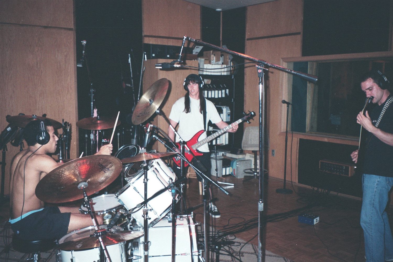 Haywood Payne, Daryl Parvin and Alex Obradovic at Brea Studios during the demo sessions