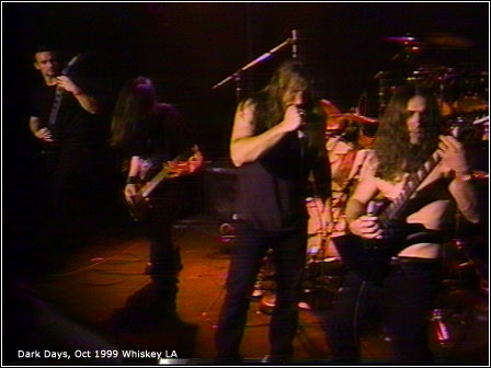 The band on stage